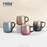 Gradient Vacuum Coffee Mug with Plastic Handle Table Mug 473 ML TS-8761