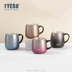 Gradient Vacuum Coffee Mug with Plastic Handle Table Mug 473 ML TS-8761