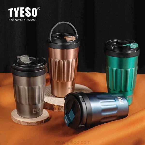 Stainless Steel Portable Tumbler with Flip Lid 400 ML TS-8803
