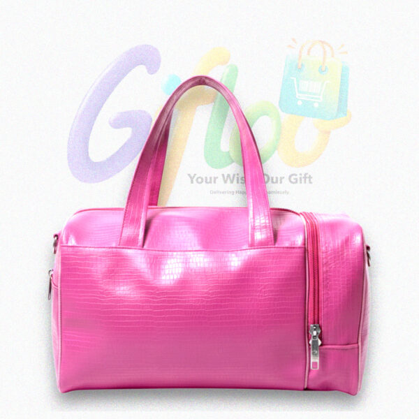 Duffle Bag Pink | Gym Bags for Women | Sports & Travel Bag with Side Pocket Adjustable Shoulder Bag