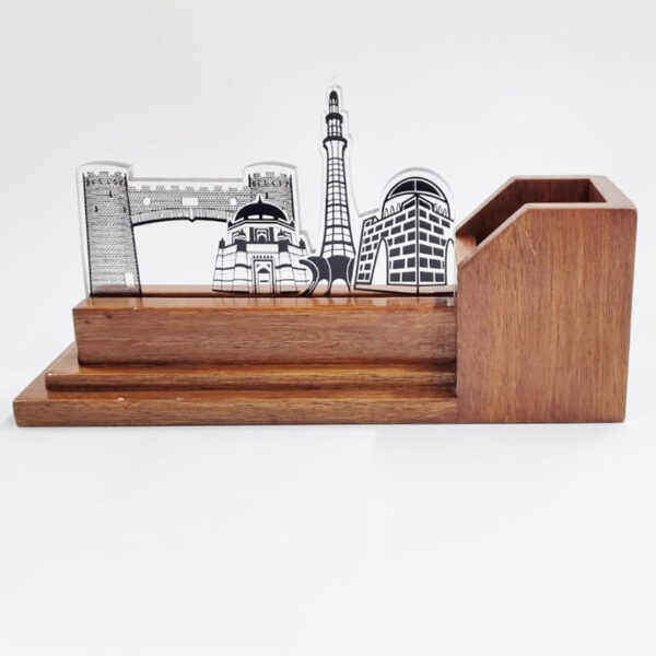 Wooden Desk Organizer - Pen Holder