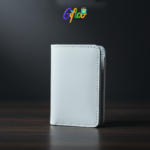 Geniune Leather Card holder and Keychain set with box