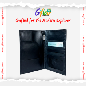 Genuine Unisex Long Leather Wallet Black with box