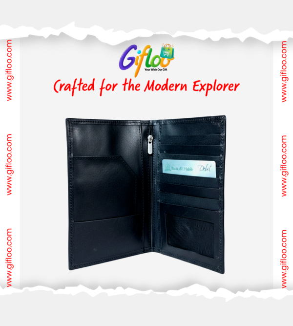 Genuine Unisex Long Leather Wallet Black with box