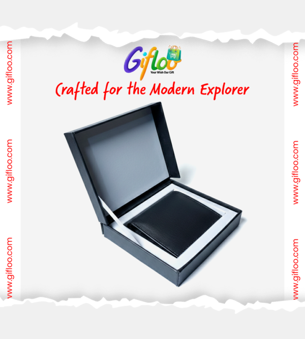 Leather Wallet Black with Box