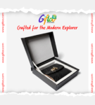 Genuine Leather Wallet black Unisex Premium Sneak Texture with box