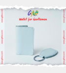 Geniune Leather Card holder and Keychain set with box