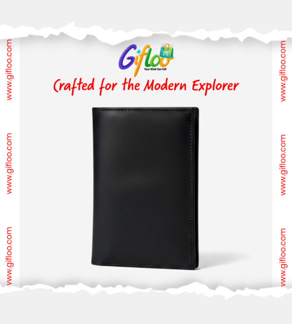 Genuine Unisex Long Leather Wallet Black with box