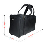 Duffle Bag Black | Gym Bags for Men & Women | Sports & Travel Bag with Side Pocket Adjustable Shoulder Bag