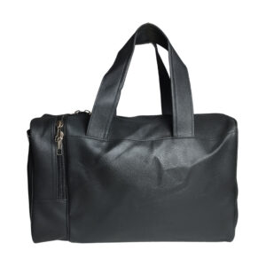 Duffle Bag Black | Gym Bags for Men & Women | Sports & Travel Bag with Side Pocket Adjustable Shoulder Bag