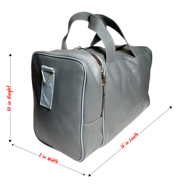 Duffle Bag Grey | Gym Bags for Men & Women | Sports & Travel Bag with Side Pocket Adjustable Shoulder Bag