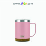 Coffee Mug with Wood-Plastic Bottom 530 ML TS-8836