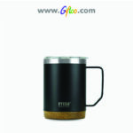 Coffee Mug with Wood-Plastic Bottom 530 ML TS-8836