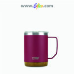 Coffee Mug with Wood-Plastic Bottom 530 ML TS-8836