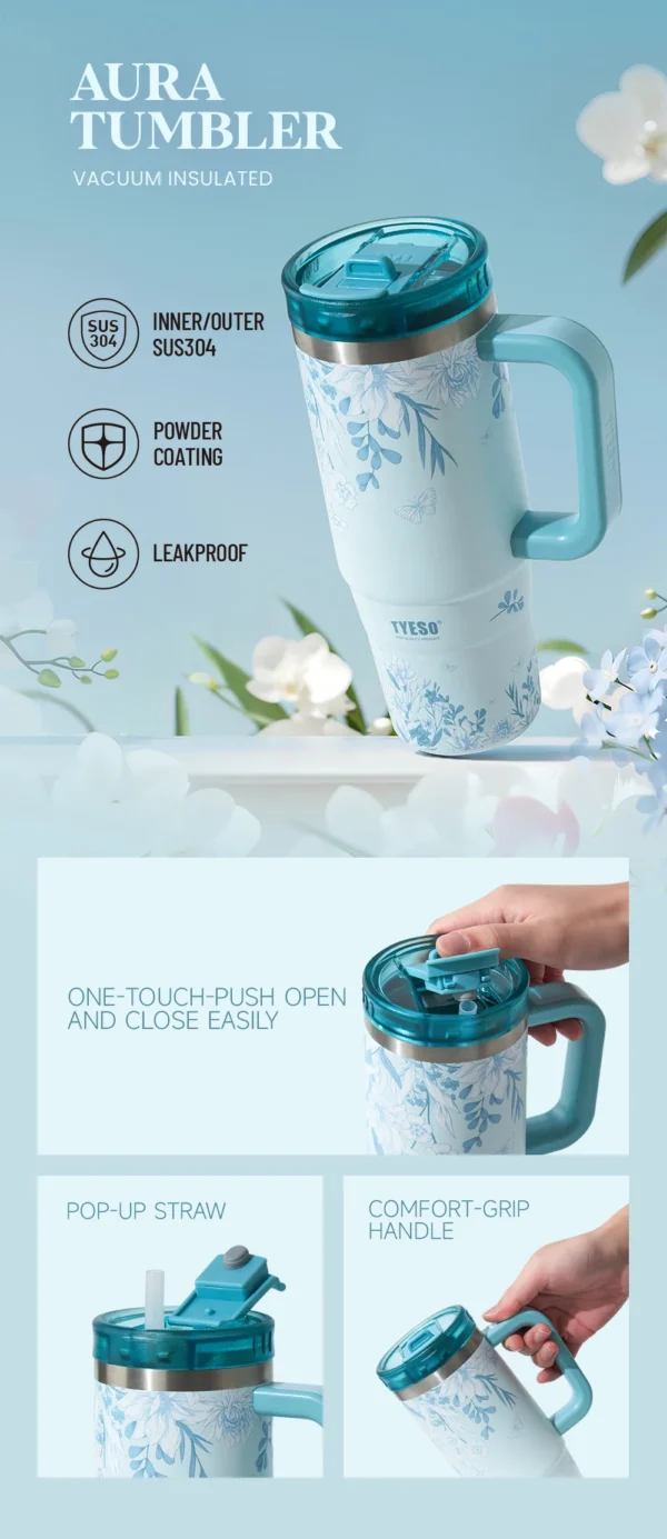 ROAM Tumbler Floral Series 900 ML TS - 01024