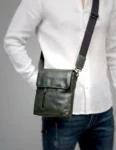 Premium Synthetic Leather Crossbody Travel Bag Stylish Shoulder Sling Bag for Men & Women