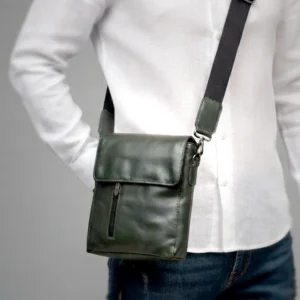 Premium Synthetic Leather Crossbody Travel Bag Stylish Shoulder Sling Bag for Men & Women