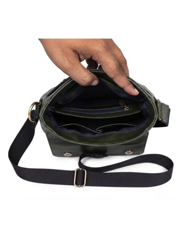 Premium Synthetic Leather Crossbody Travel Bag Stylish Shoulder Sling Bag for Men & Women