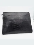 Premium Synthetic Leather Laptop Bag for 15-Inch MacBook & Laptops, Slim, Lightweight Protective Carry Case with Handles, (Black)