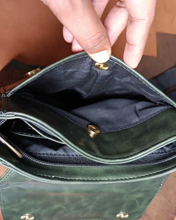 Premium Synthetic Leather Crossbody Travel Bag Stylish Shoulder Sling Bag for Men & Women With Free Gift Cow Leather Minimalist Wallet