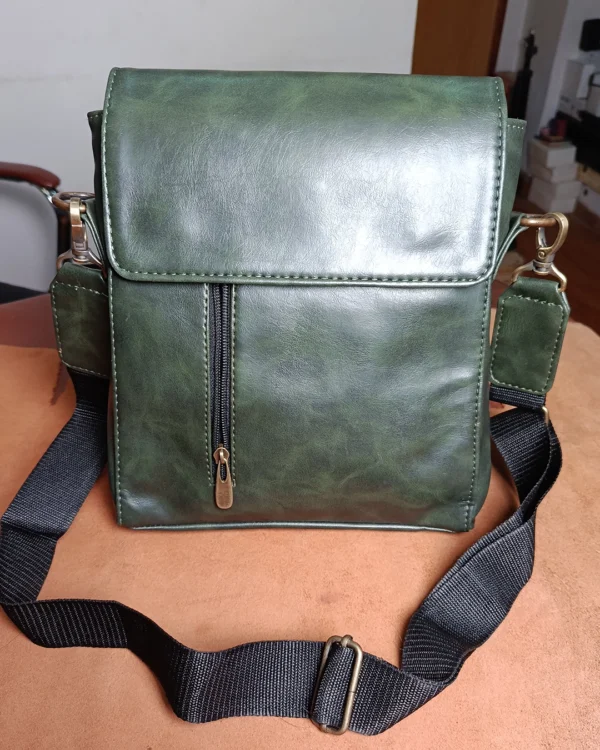 Premium Synthetic Leather Crossbody Travel Bag Stylish Shoulder Sling Bag for Men & Women With Free Gift Cow Leather Minimalist Wallet