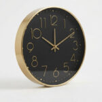 Modern Round Wall Clock Collection.  Silver, Rose Gold & Gold
